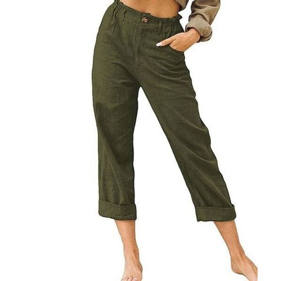 UDEAR Army Green Capri Pants Size 1X - Picture 1 of 1